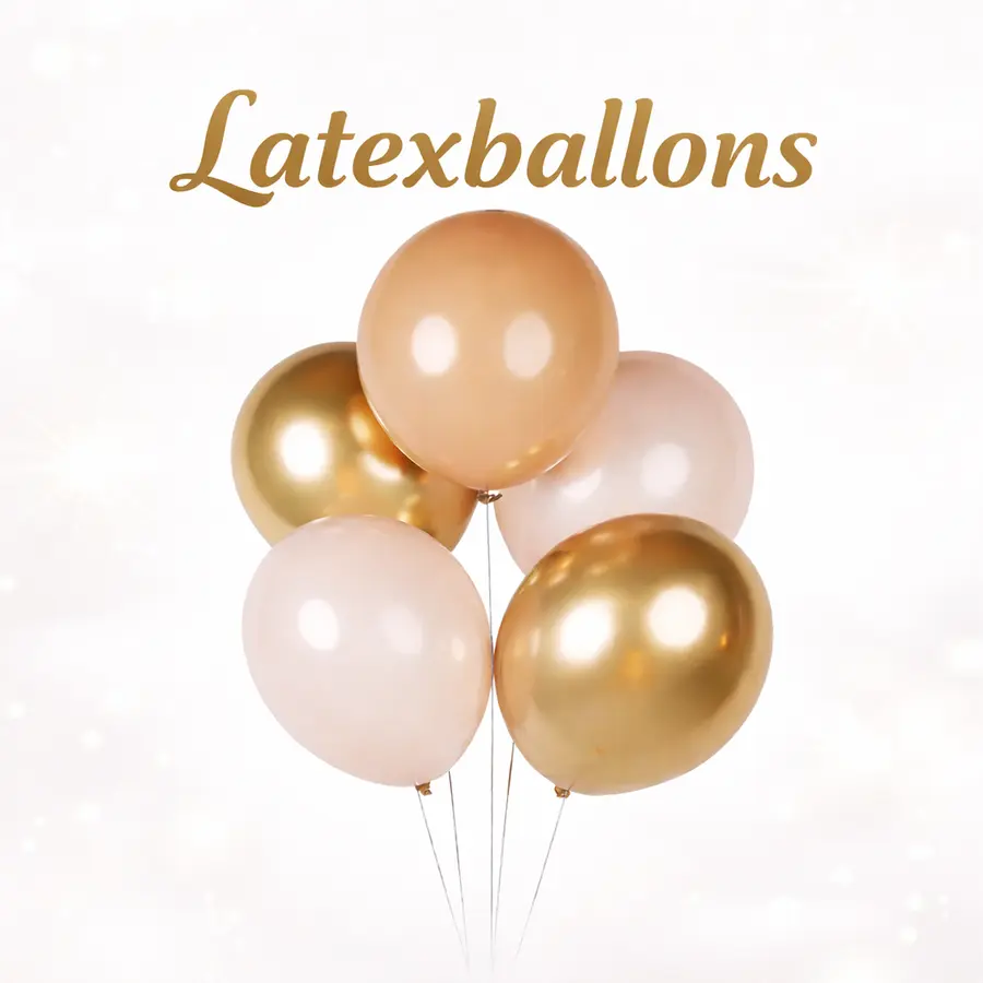 Latexballons in mehreren harmonischen Farben